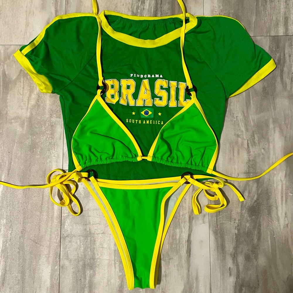 Brazil Bikini Set w/ Crop Top
